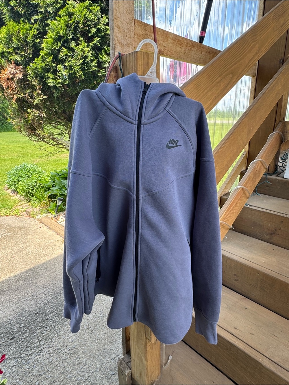Nike Hooded Full-Zip Sweatshirt - Slate
